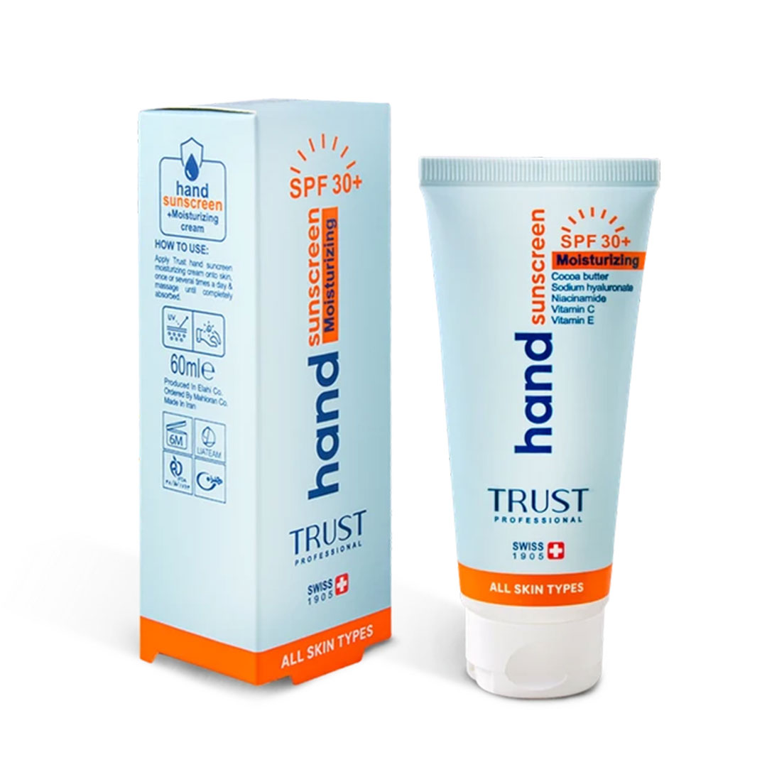 کرم تخصصی دست ضدآفتاب و آبرسان +SPF30 بیرنگ تراست