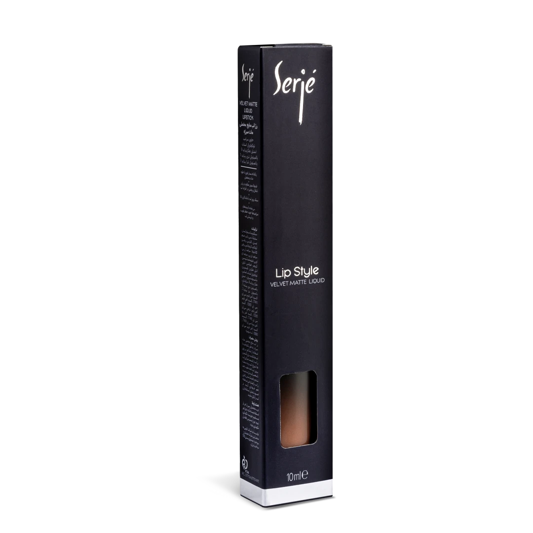 رژ لب مایع مخملی مات سرژه کد 104 (Brownish Nude)